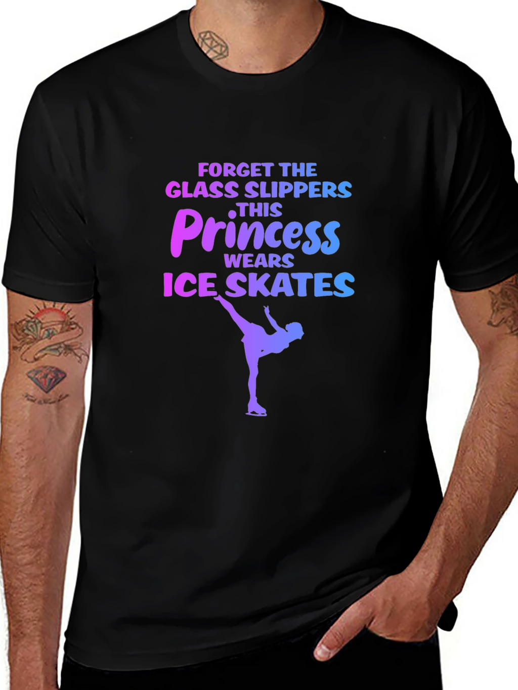 Princess Ice Skates Graphic T-Shirt