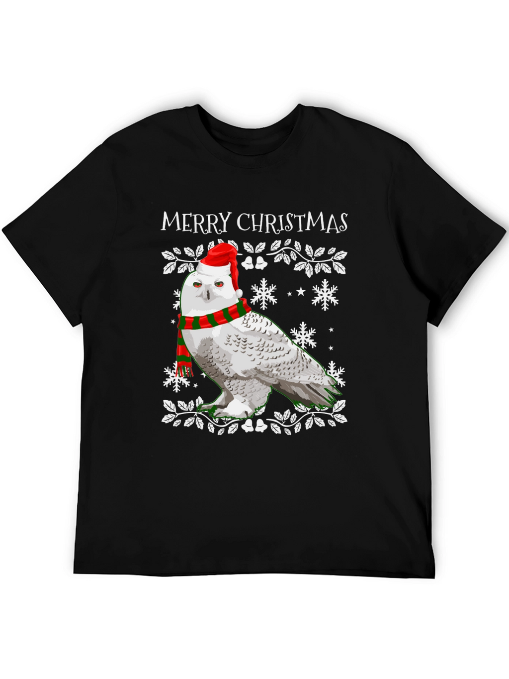 Festive Owl Christmas T-Shirt