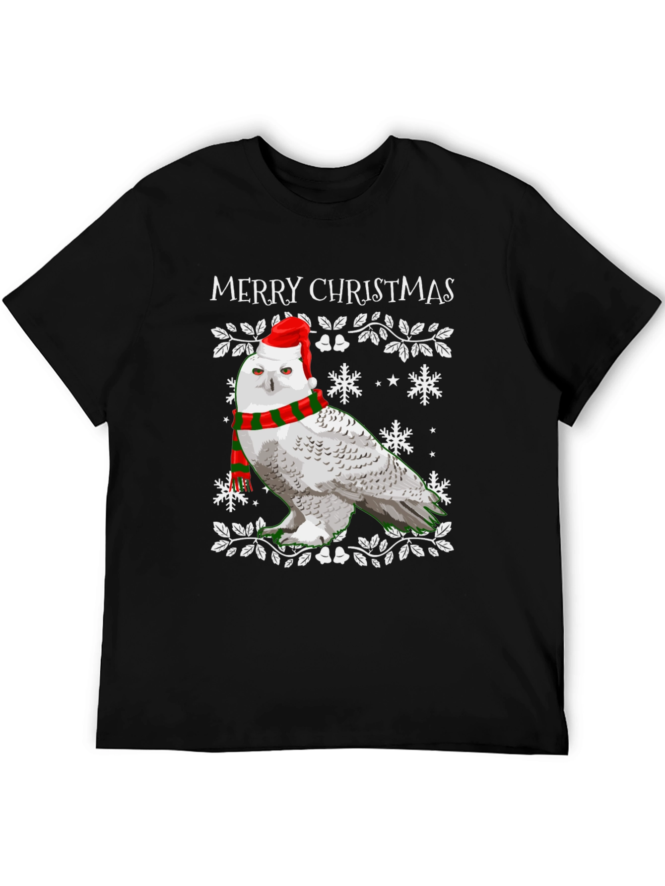 Festive Owl Christmas T-Shirt