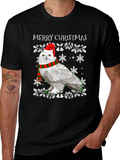 Festive Owl Christmas T-Shirt