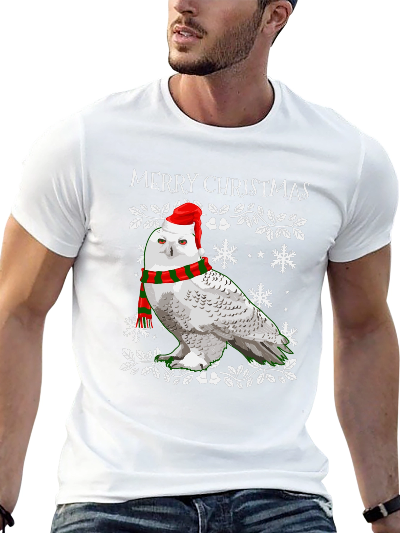 Festive Owl Christmas T-Shirt