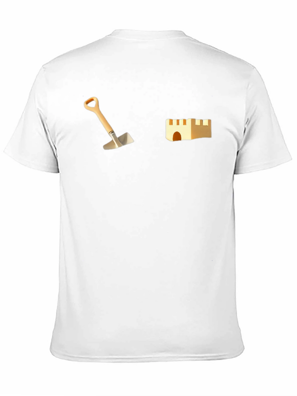 Sandcastle Tee: Beach Fun Pocket Print
