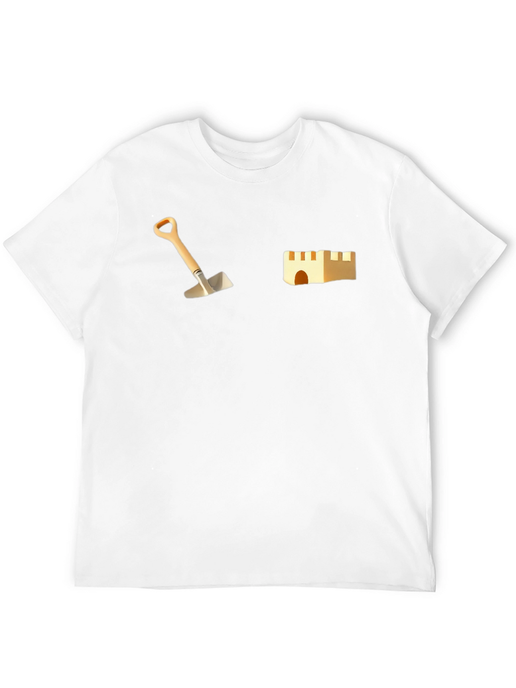 Sandcastle Tee: Beach Fun Pocket Print