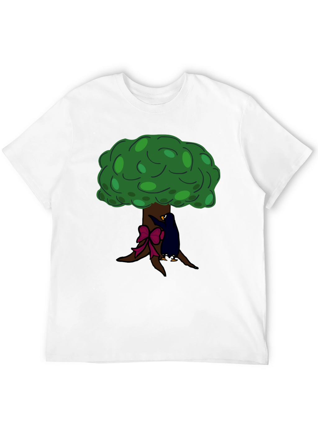 Tree Hugger Graphic Tee - Black Cotton T-Shirt