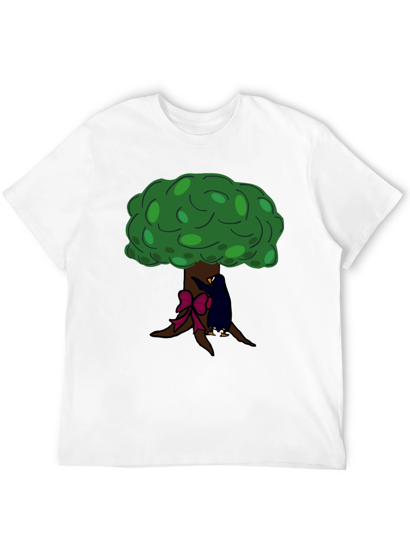 Tree Hugger Graphic Tee - Black Cotton T-Shirt