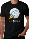 Buy Bitcoin Moon Rocket T-Shirt - Crypto Enthusiast Tee