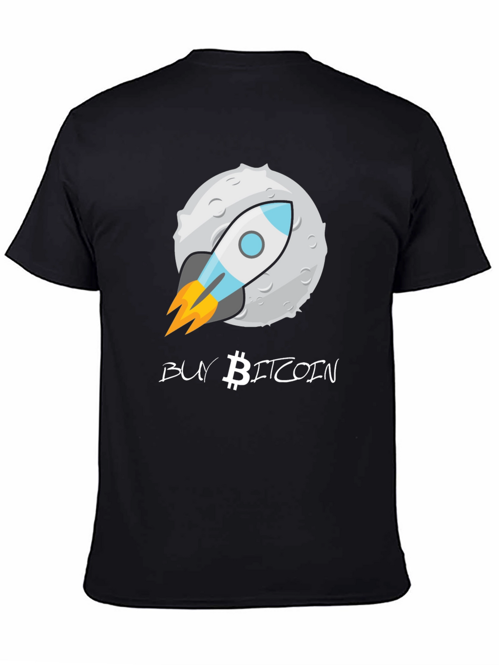 Buy Bitcoin Moon Rocket T-Shirt - Crypto Enthusiast Tee