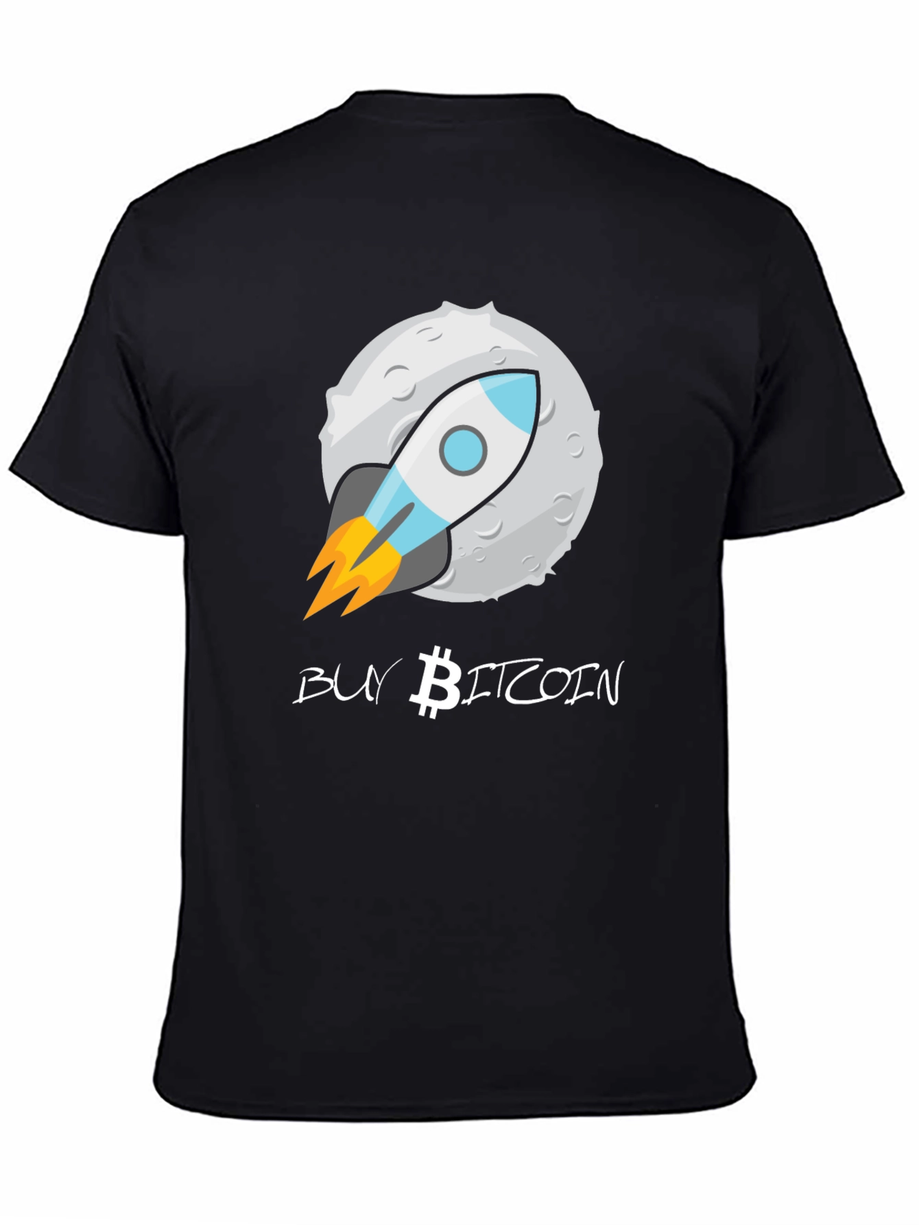 Buy Bitcoin Moon Rocket T-Shirt - Crypto Enthusiast Tee