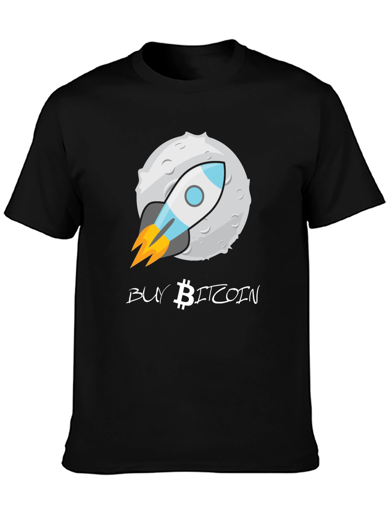 Buy Bitcoin Moon Rocket T-Shirt - Crypto Enthusiast Tee