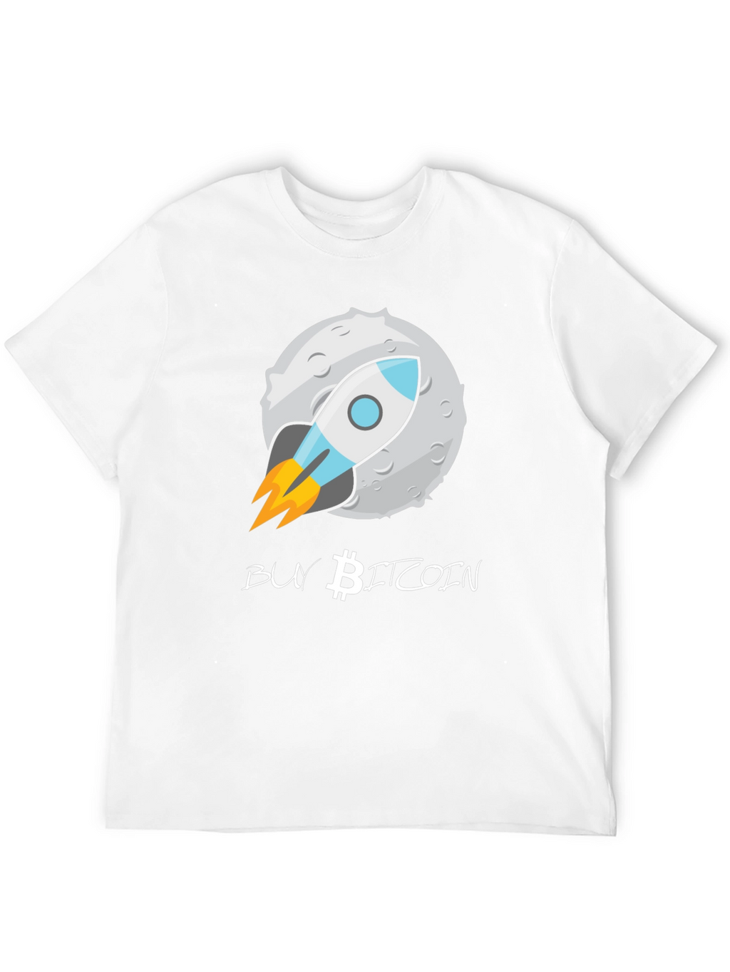 Buy Bitcoin Moon Rocket T-Shirt - Crypto Enthusiast Tee
