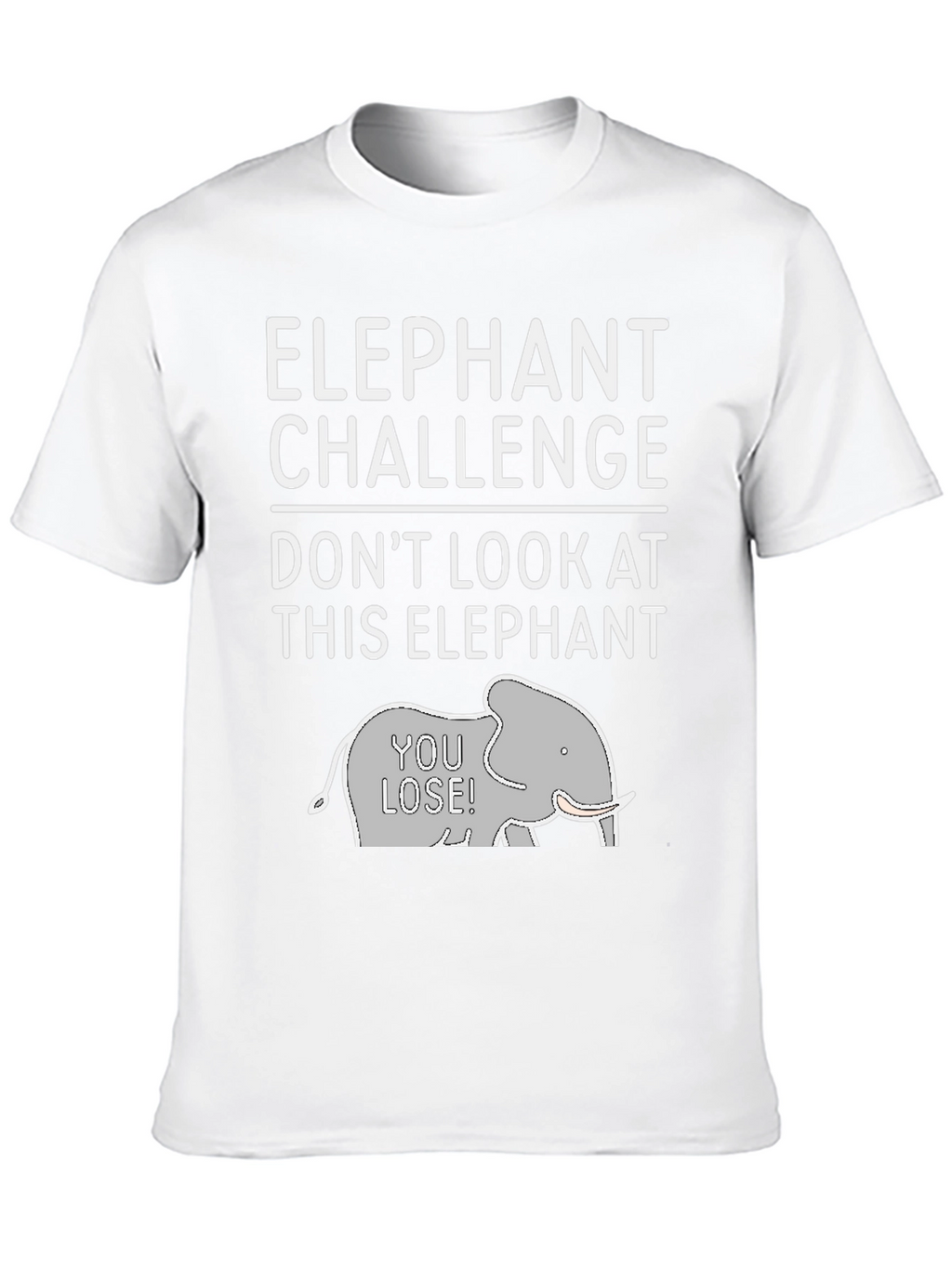 Elephant Challenge Graphic Tee - Dont Look!