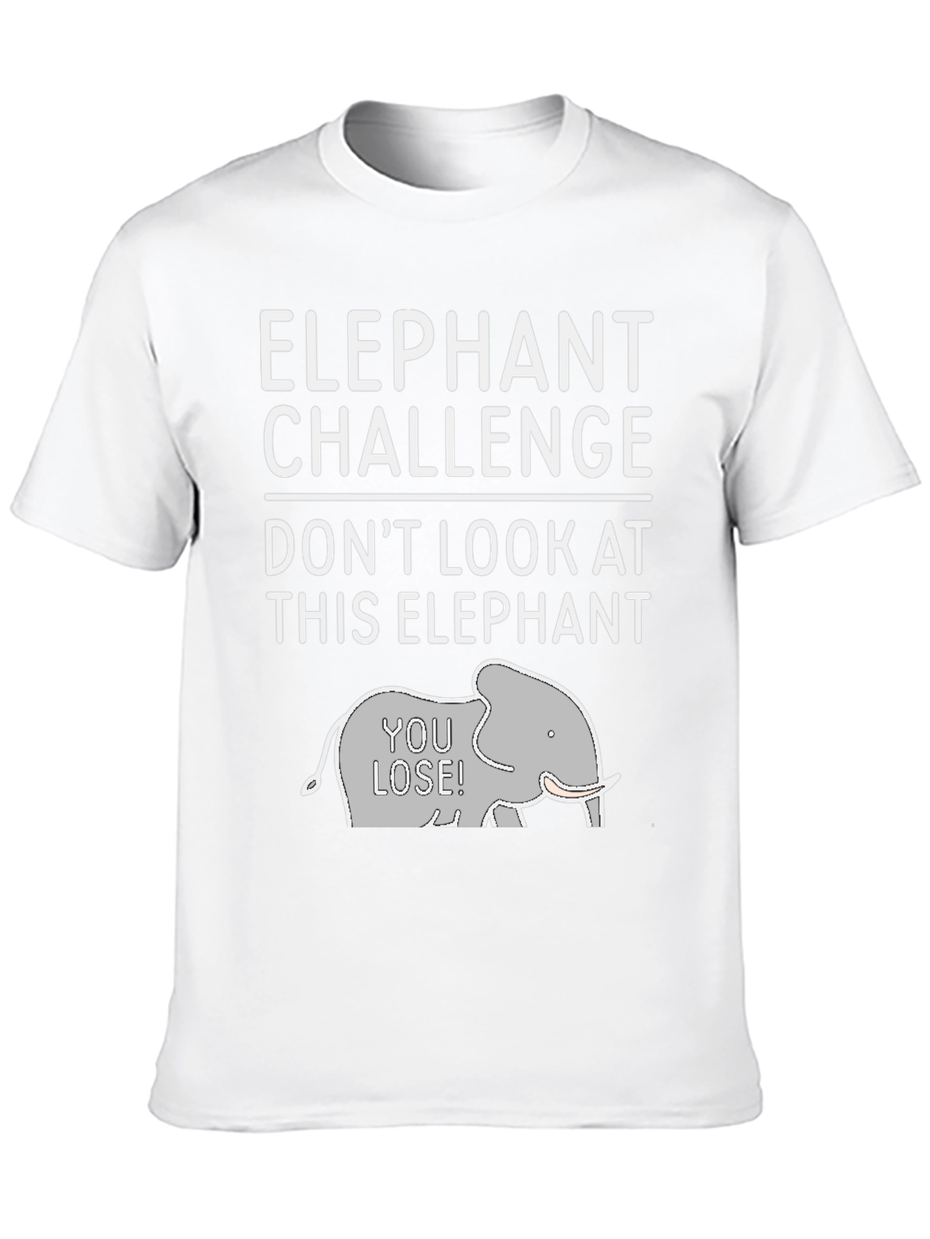 Elephant Challenge Graphic Tee - Dont Look!