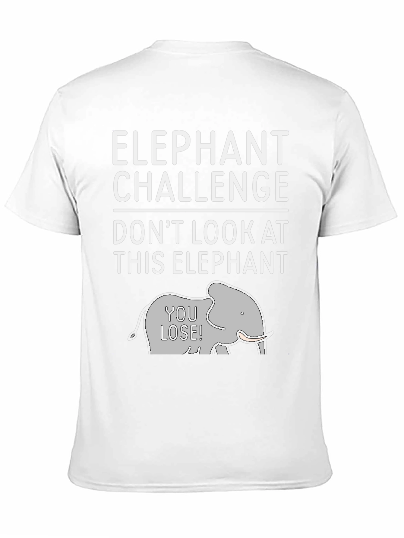 Elephant Challenge Graphic Tee - Dont Look!
