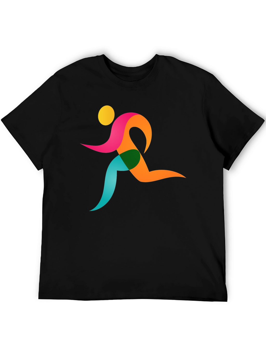 Runner Graphic Black T-Shirt