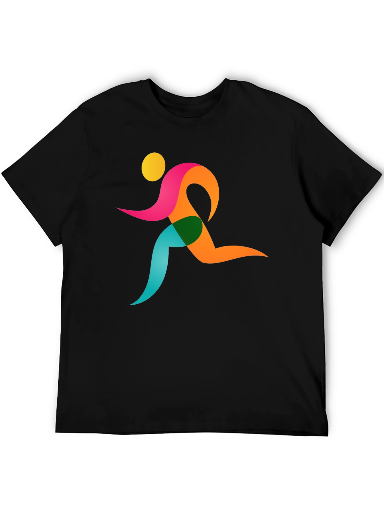 Runner Graphic Black T-Shirt