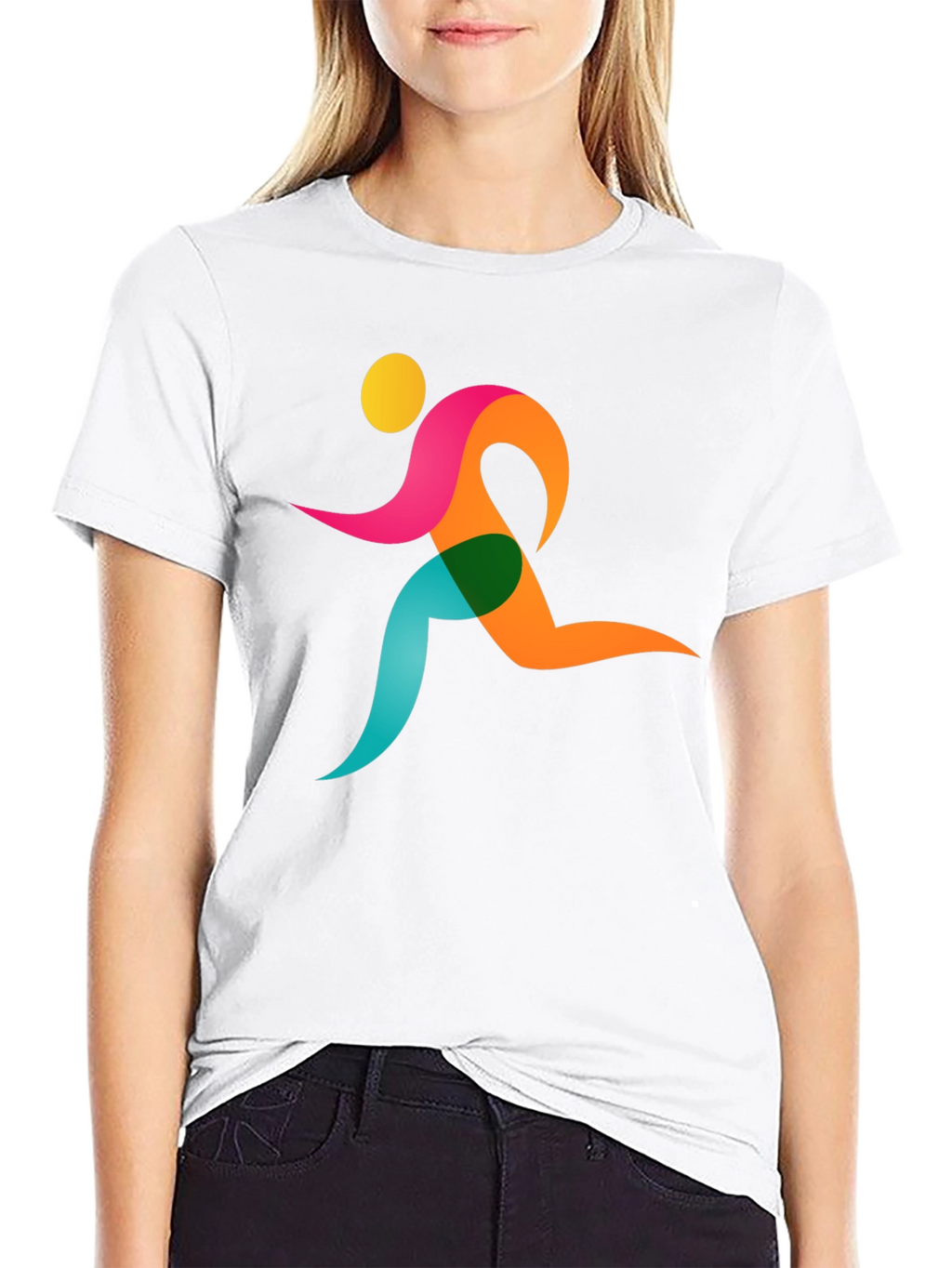 Runner Graphic Black T-Shirt