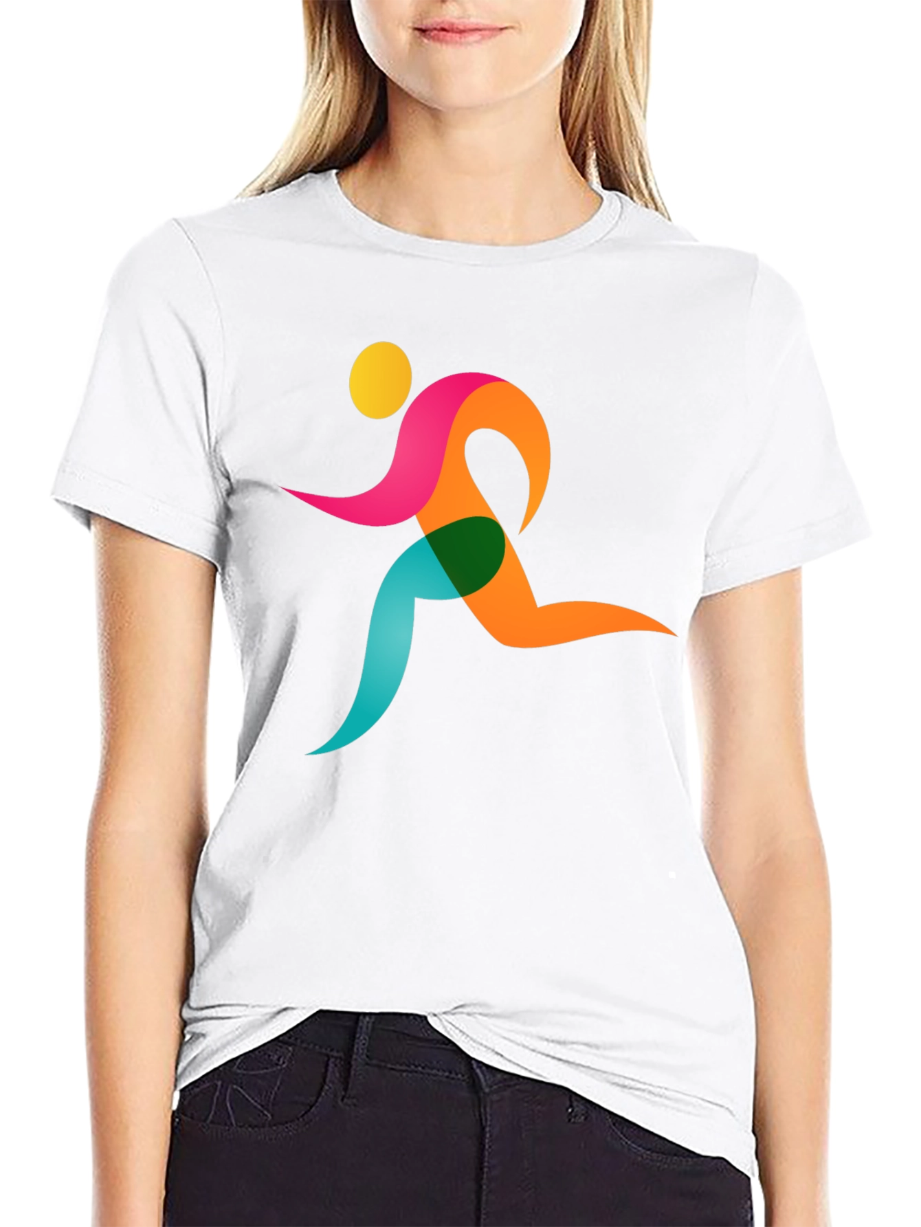 Runner Graphic Black T-Shirt