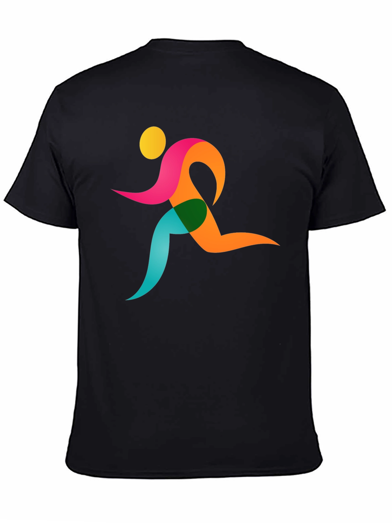Runner Graphic Black T-Shirt