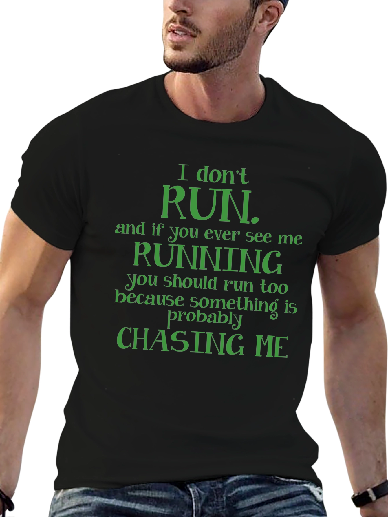 Funny I Dont Run Graphic Tee