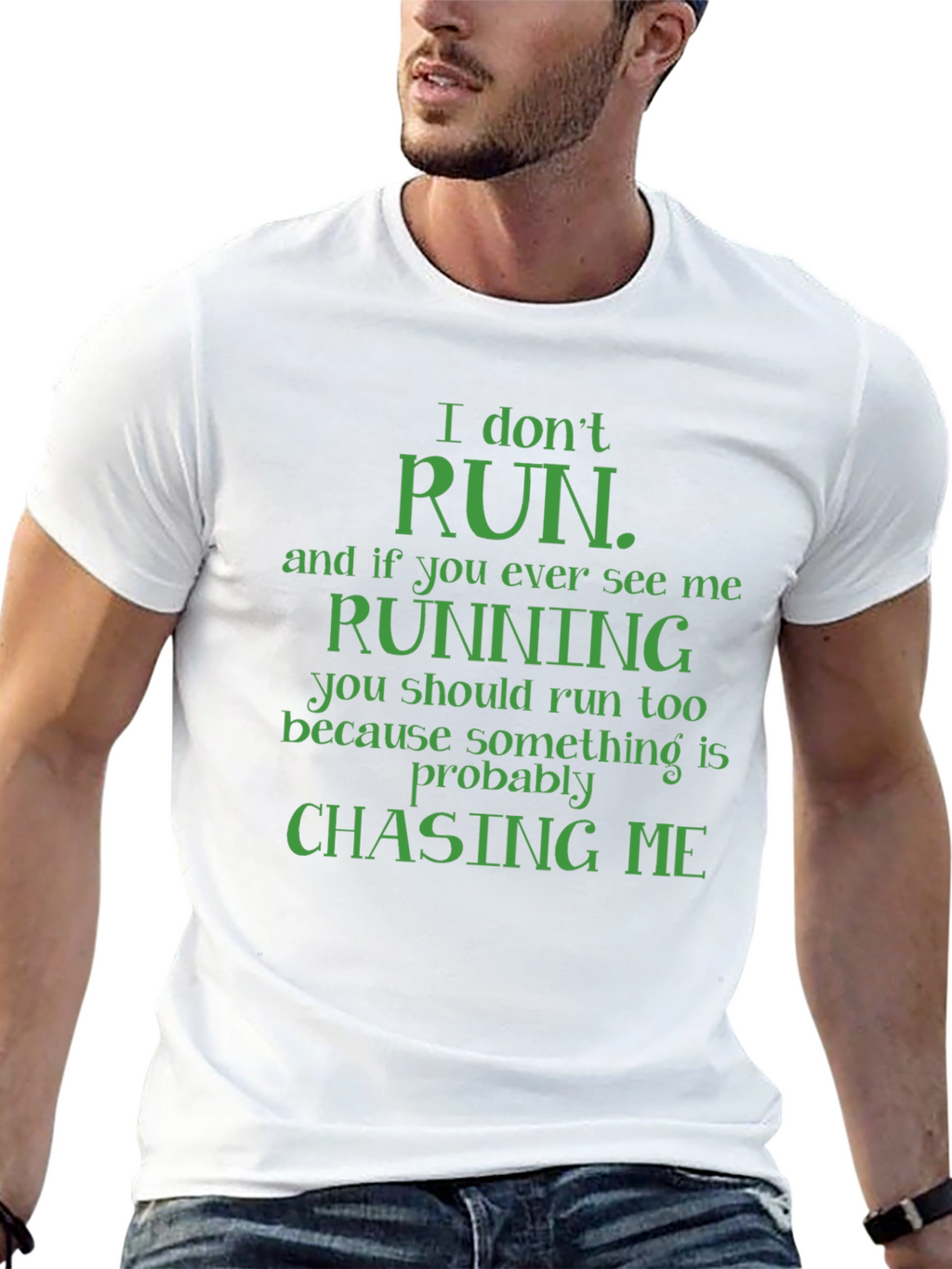 Funny I Dont Run Graphic Tee