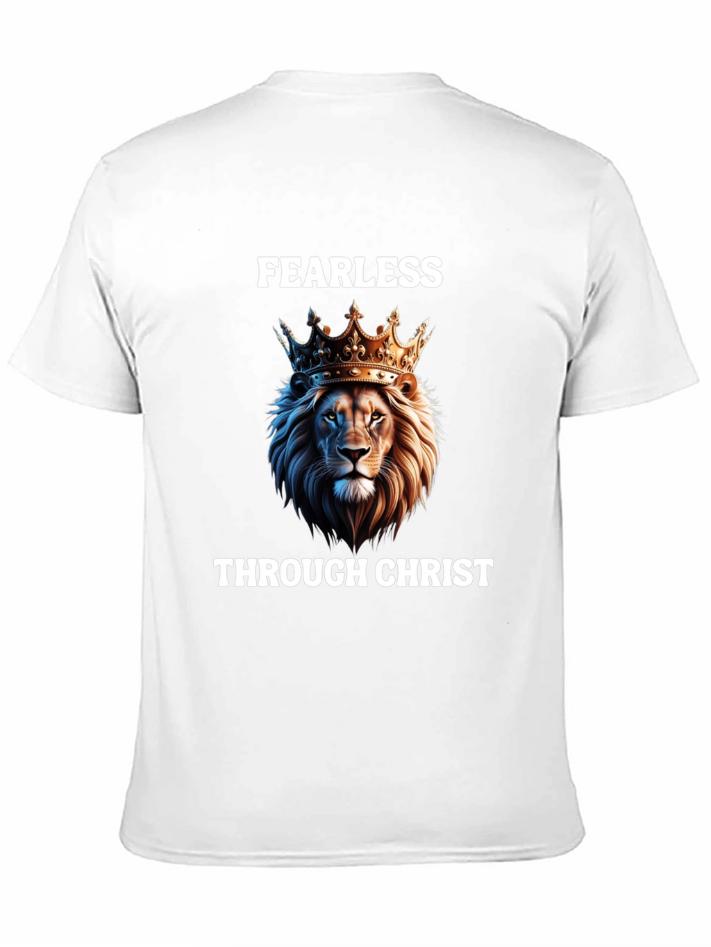 Fearless Through Christ Lion Graphic Tee