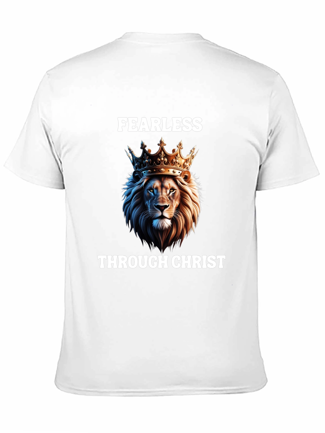 Fearless Through Christ Lion Graphic Tee