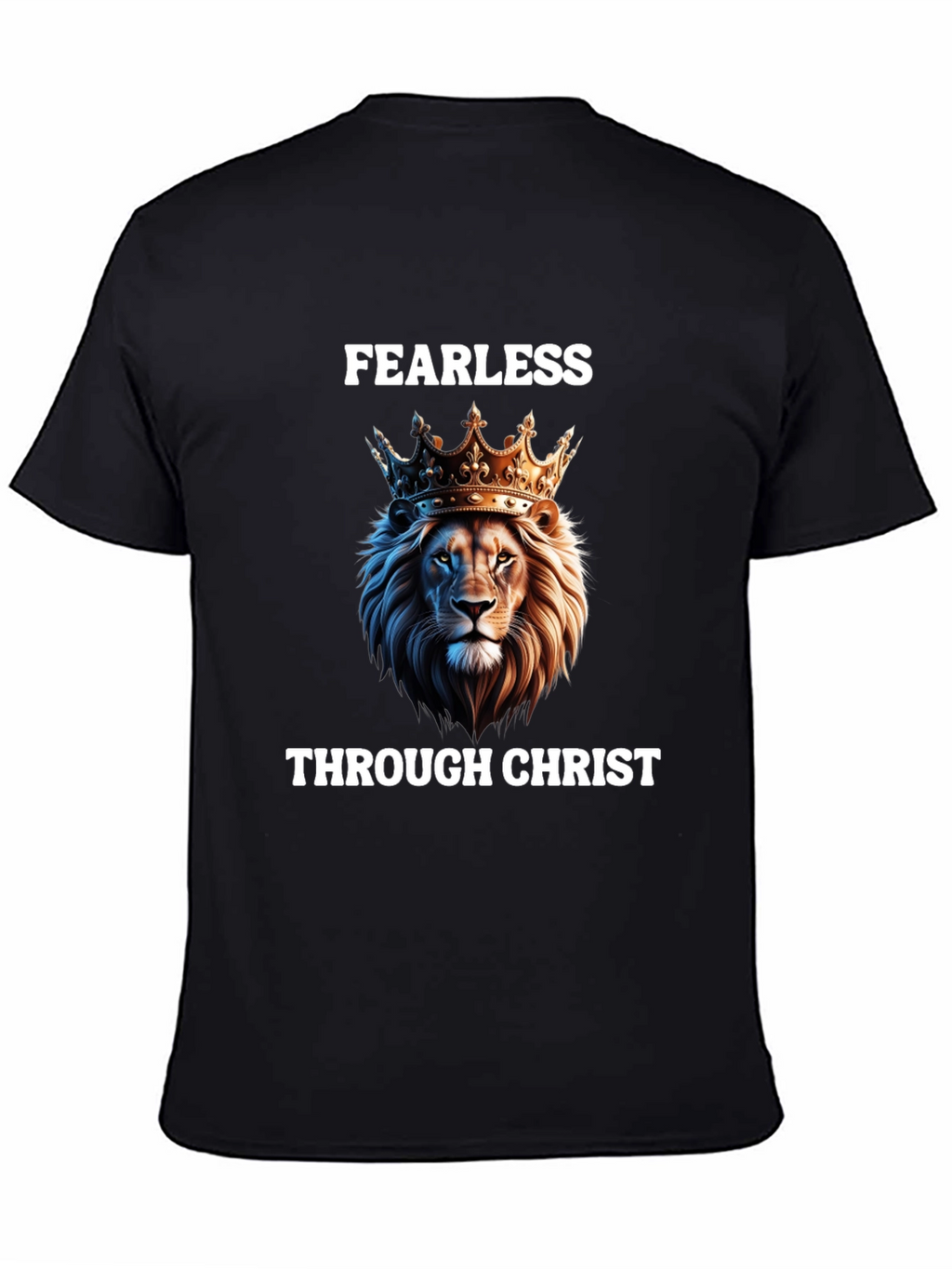 Fearless Through Christ Lion Graphic Tee