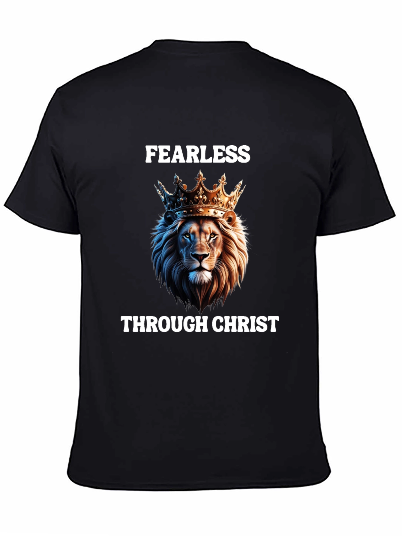 Fearless Through Christ Lion Graphic Tee