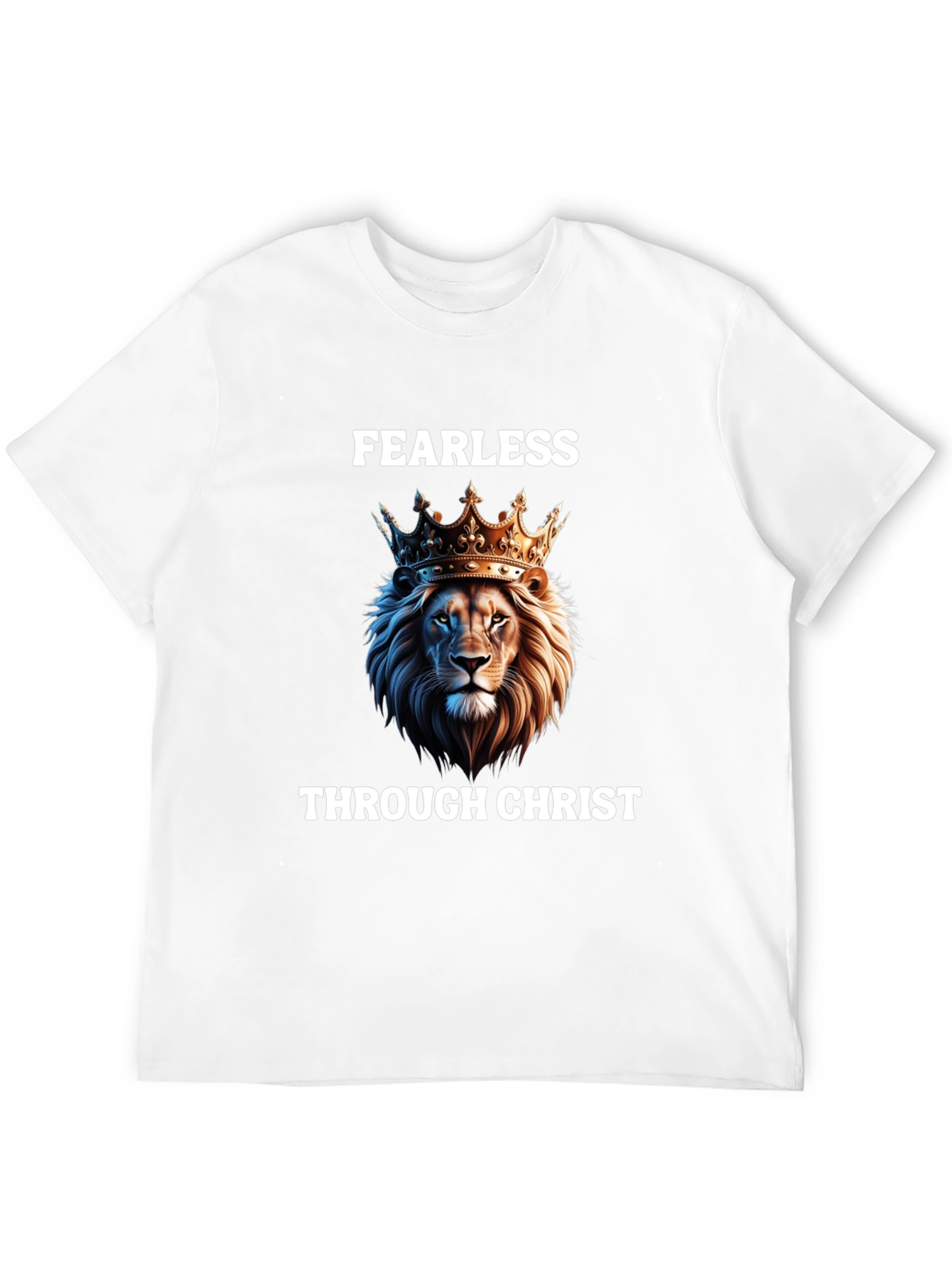 Fearless Through Christ Lion Graphic Tee