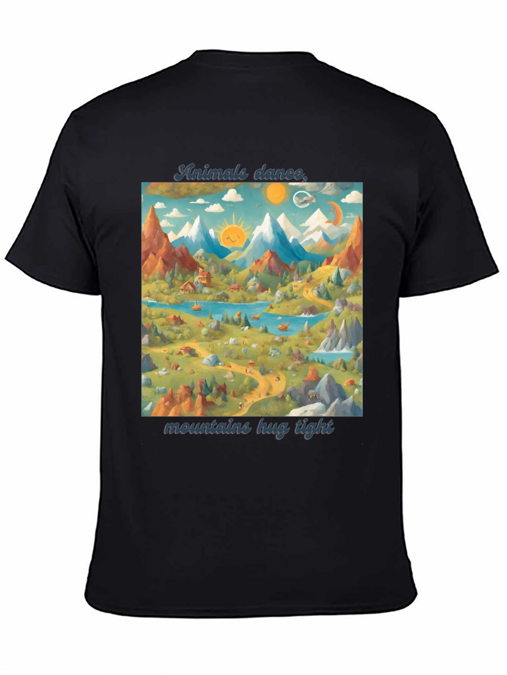Animals Dance T-Shirt: Mountains & Nature Design