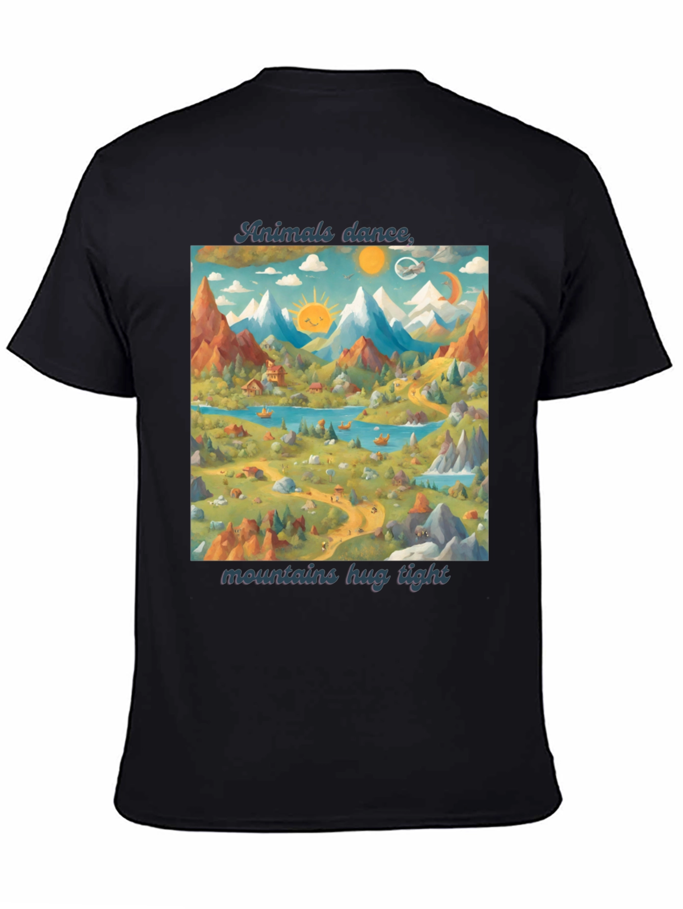 Animals Dance T-Shirt: Mountains & Nature Design