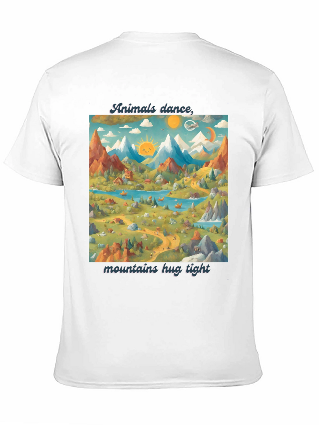 Animals Dance T-Shirt: Mountains & Nature Design
