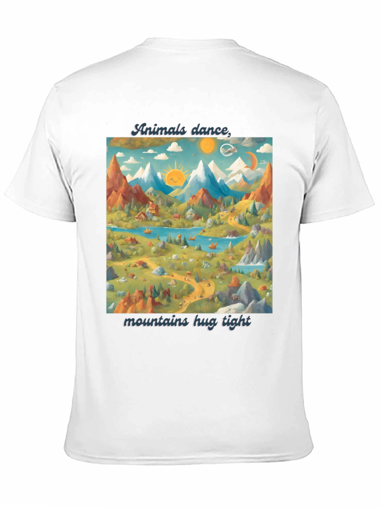 Animals Dance T-Shirt: Mountains & Nature Design