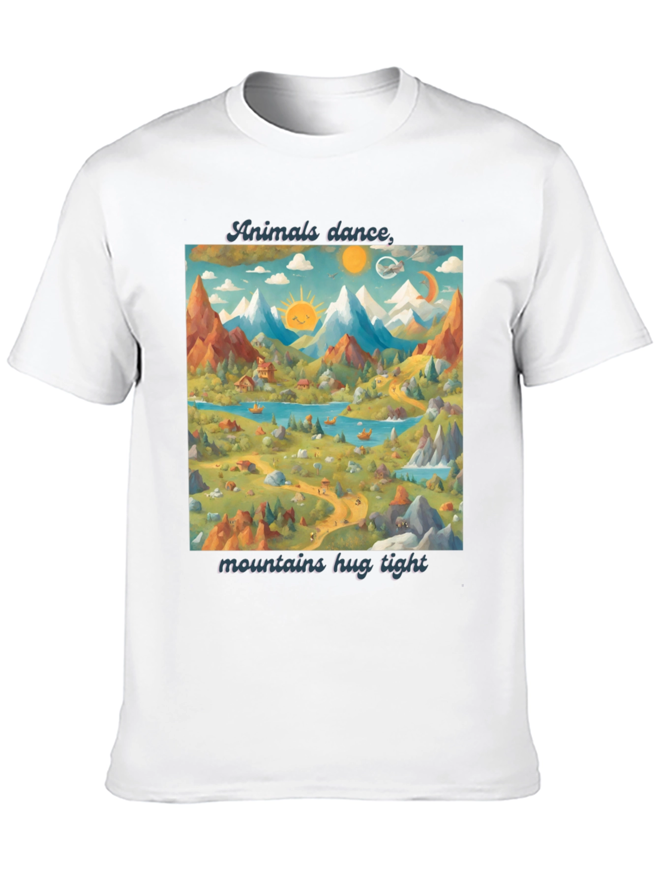 Animals Dance T-Shirt: Mountains & Nature Design