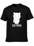 Sad Panda Graphic Tee - Black