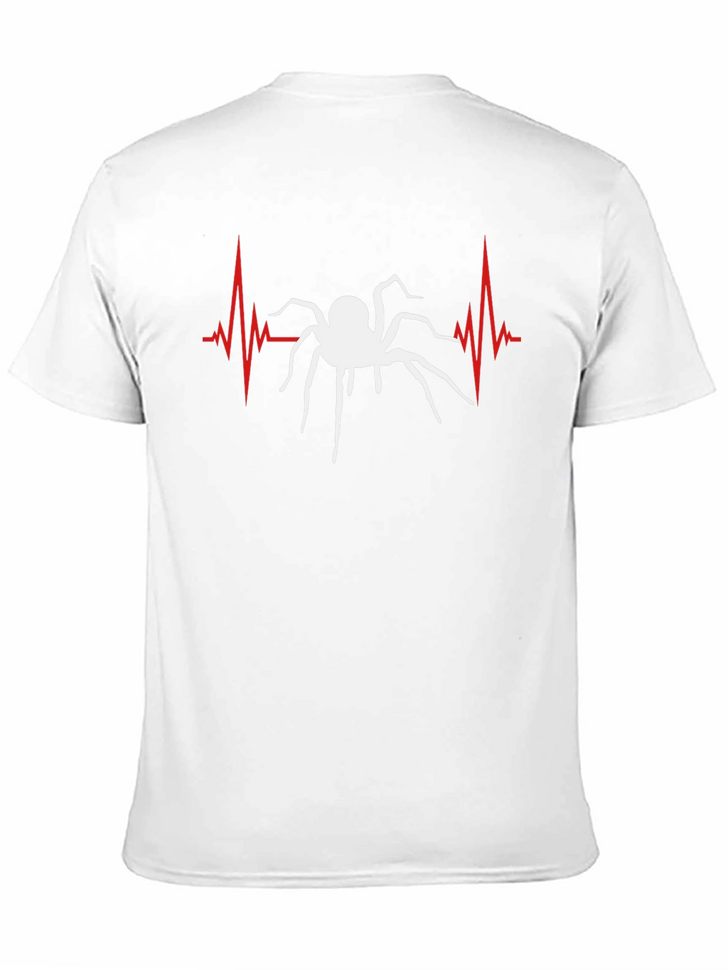 Spider Heartbeat Graphic Tee - Black Cotton T-Shirt