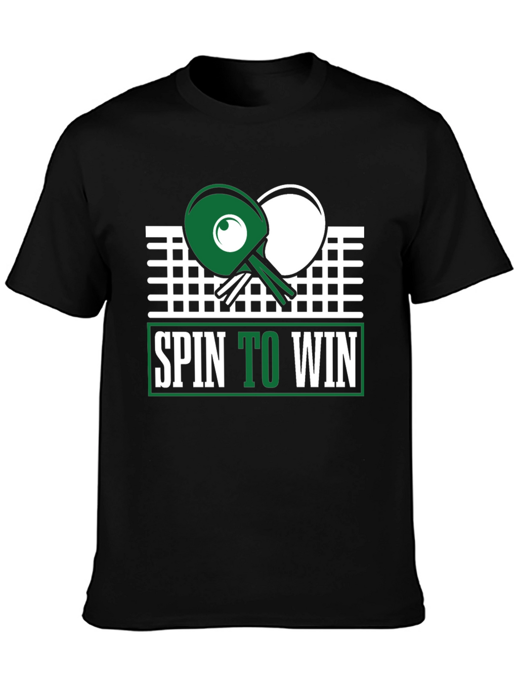 Spin to Win Table Tennis Graphic Tee