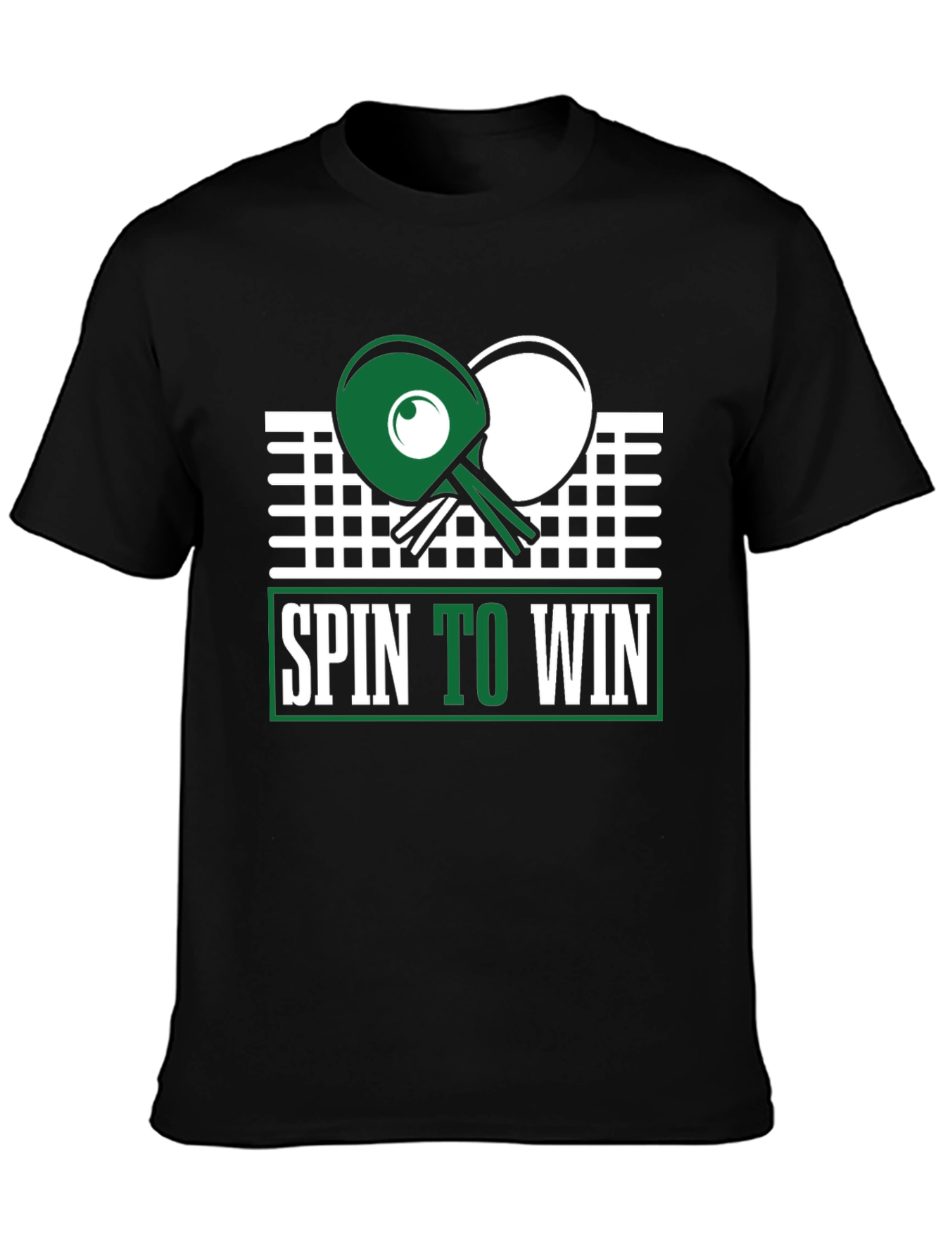 Spin to Win Table Tennis Graphic Tee