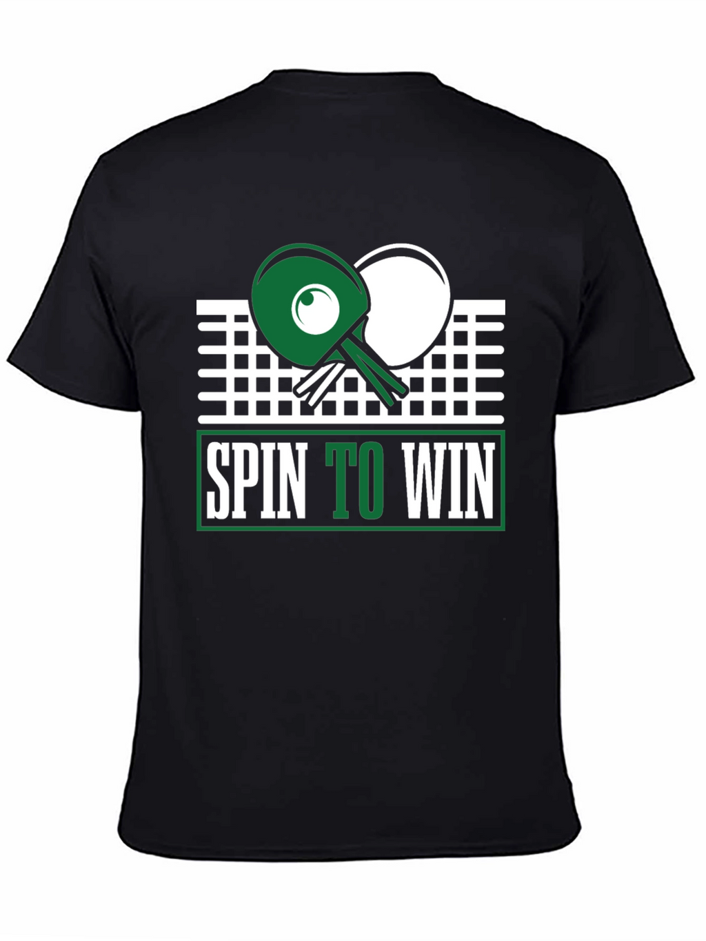 Spin to Win Table Tennis Graphic Tee