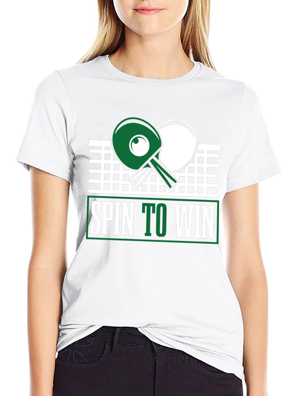 Spin to Win Table Tennis Graphic Tee