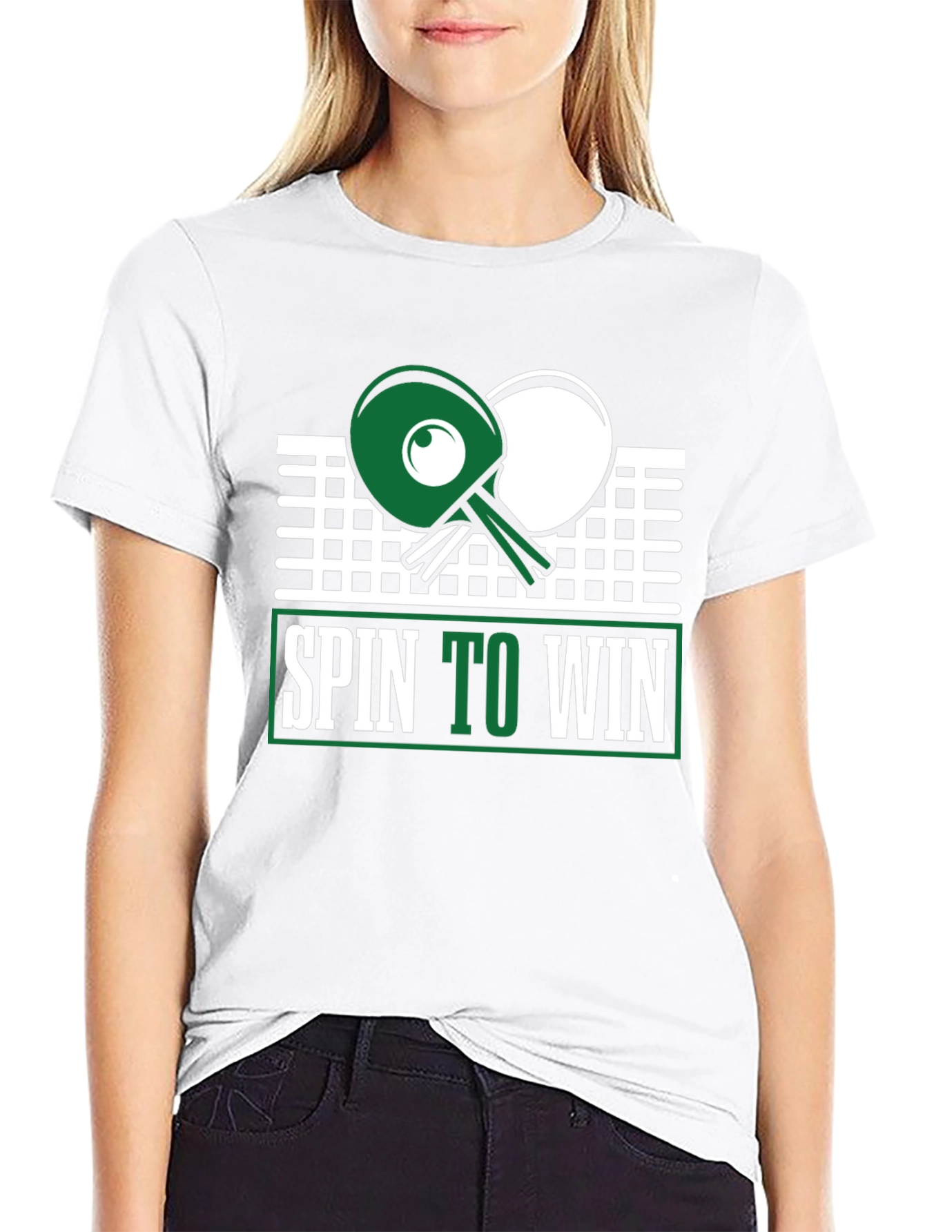 Spin to Win Table Tennis Graphic Tee