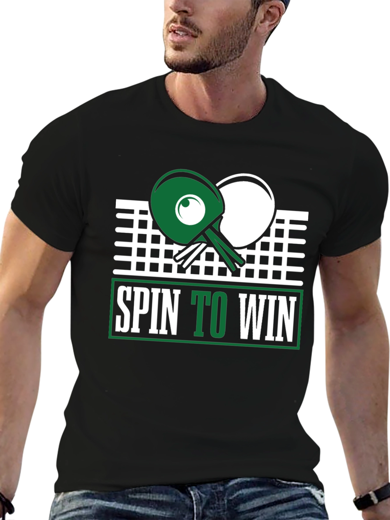 Spin to Win Table Tennis Graphic Tee