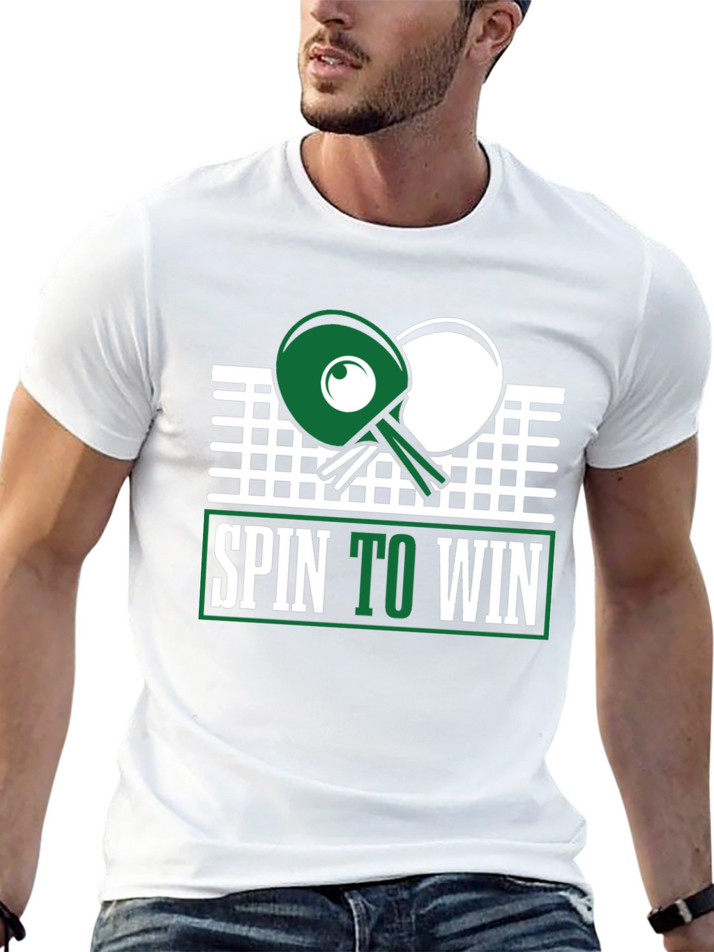 Spin to Win Table Tennis Graphic Tee