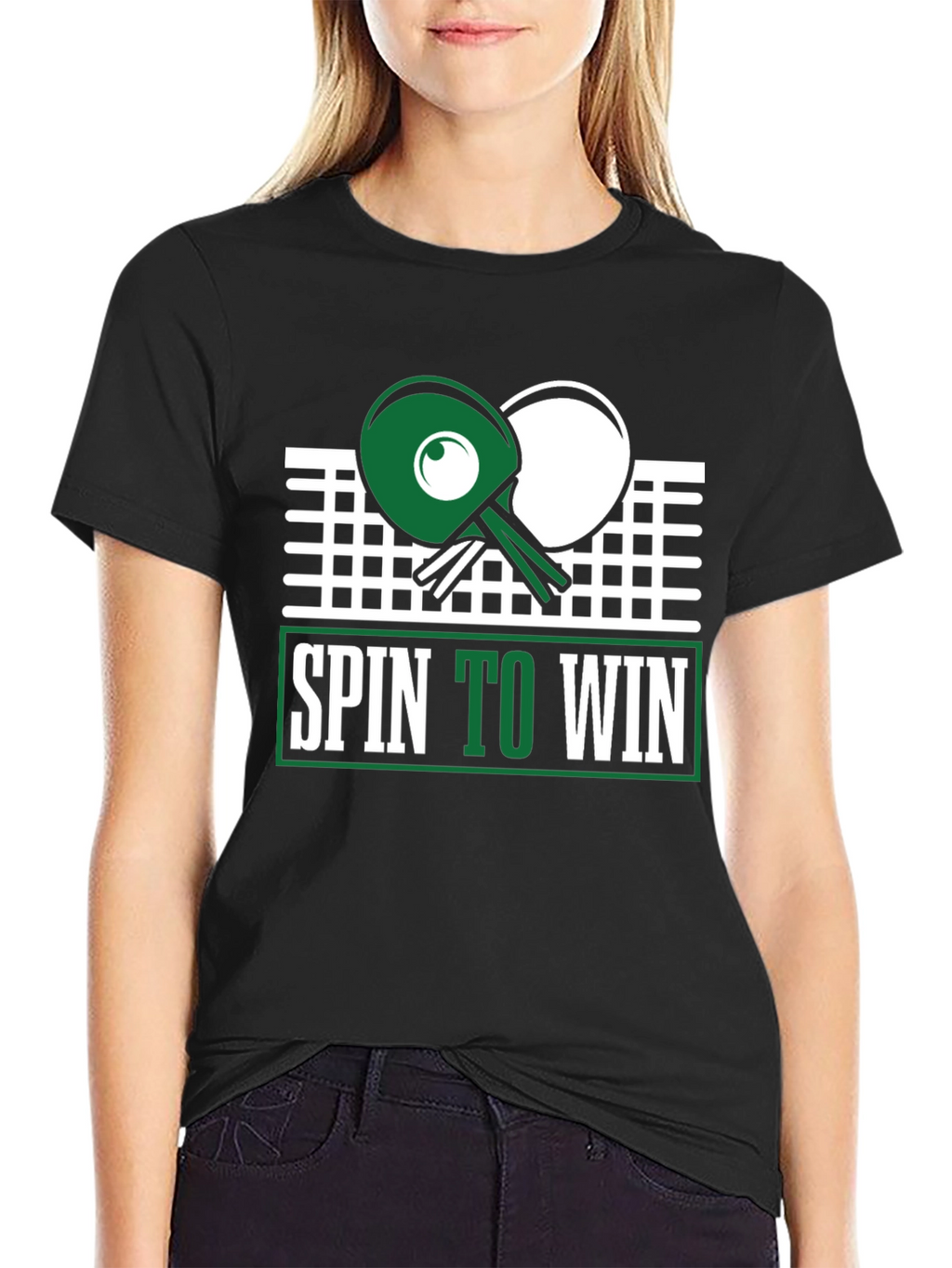 Spin to Win Table Tennis Graphic Tee