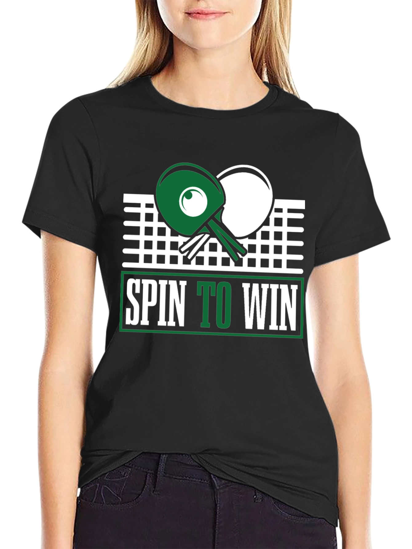 Spin to Win Table Tennis Graphic Tee