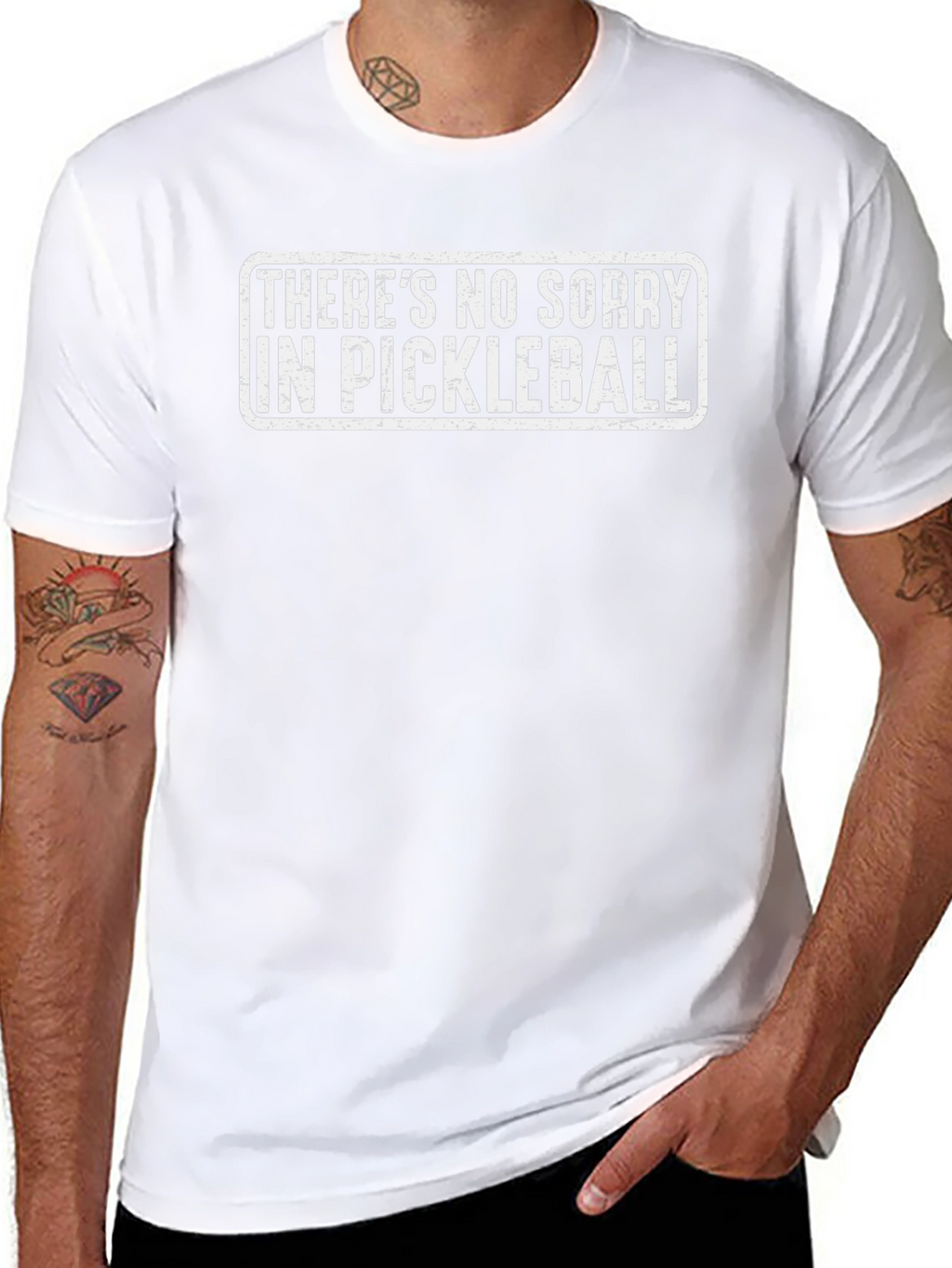 Funny Pickleball T-Shirt - No Sorry Design