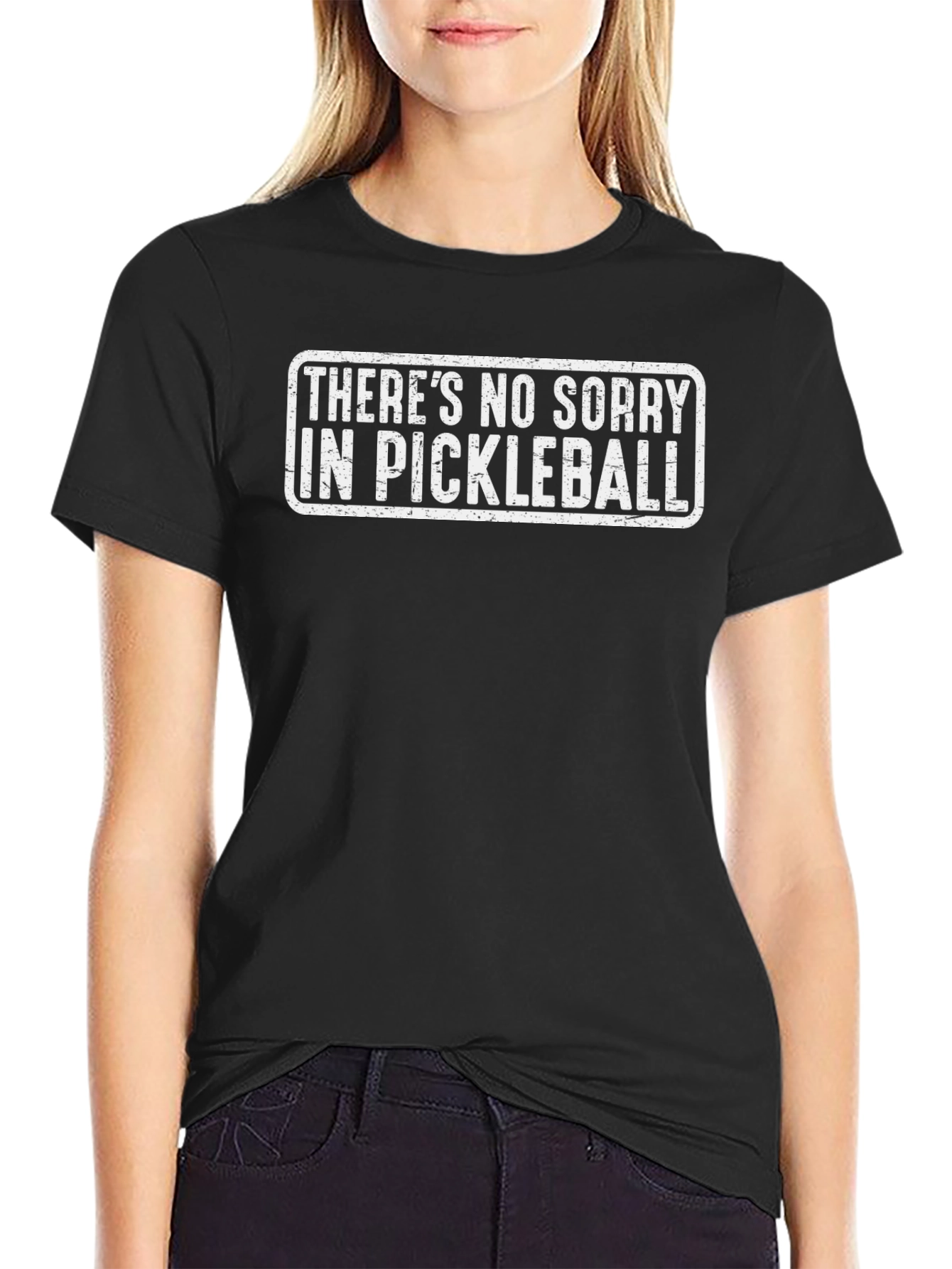 Funny Pickleball T-Shirt - No Sorry Design