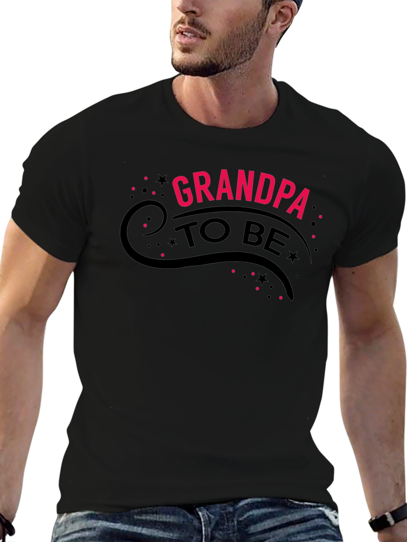 Grandpa To Be Black T-Shirt
