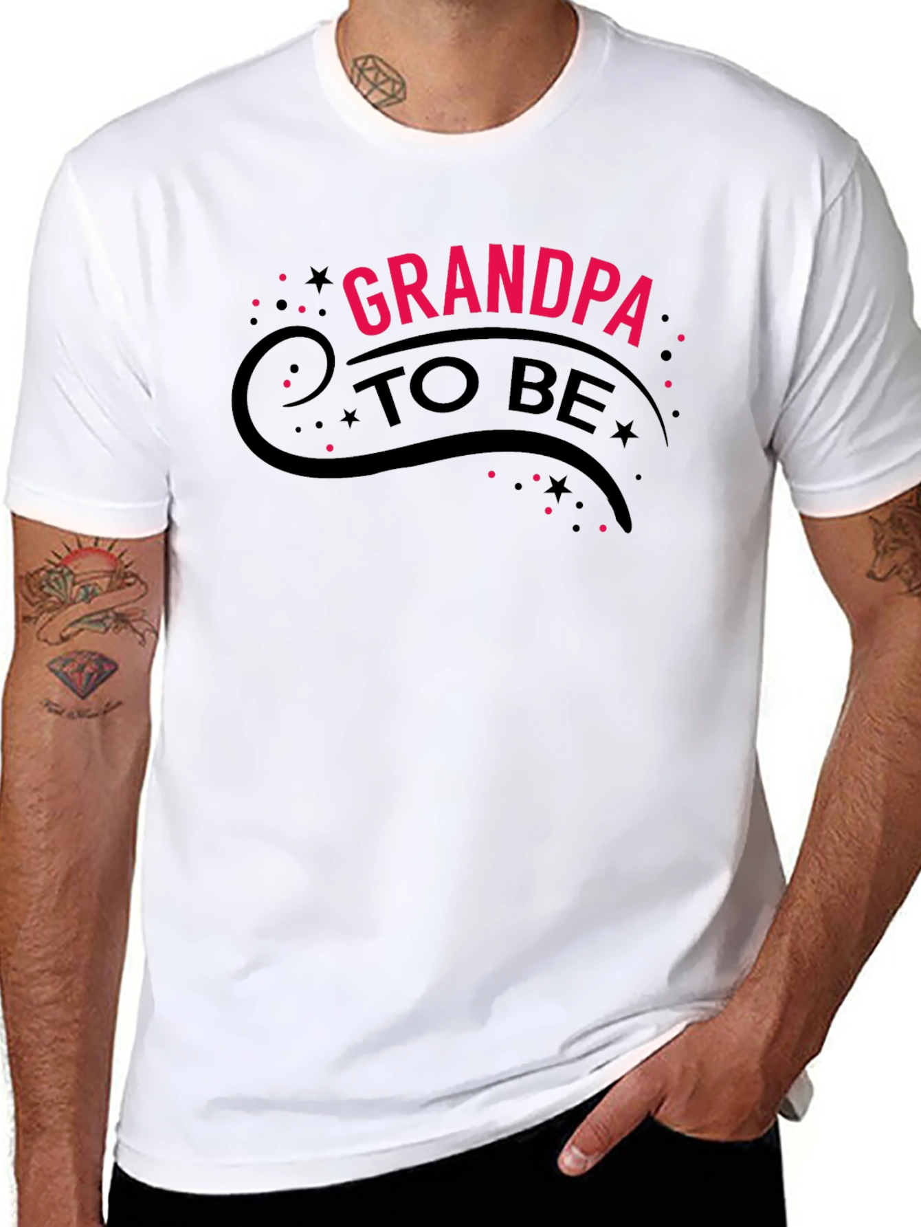 Grandpa To Be Black T-Shirt