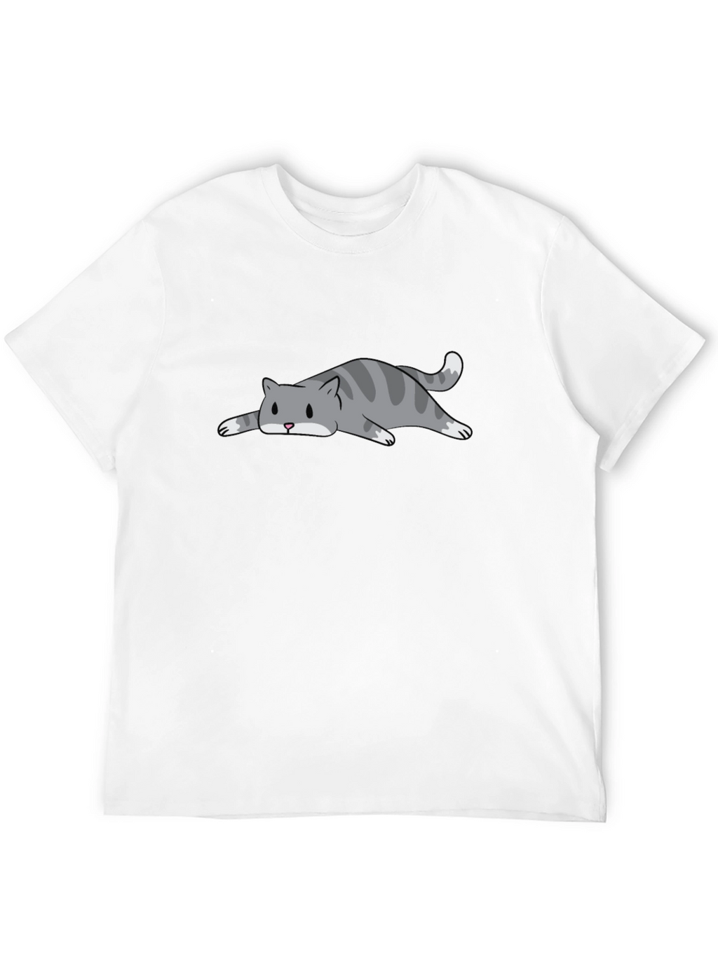 Lazy Cat Graphic T-Shirt - Soft Cotton Comfort